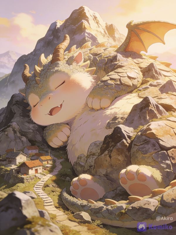 Baby Cute Dragon 🏔⛰️🗻 (Mountain)