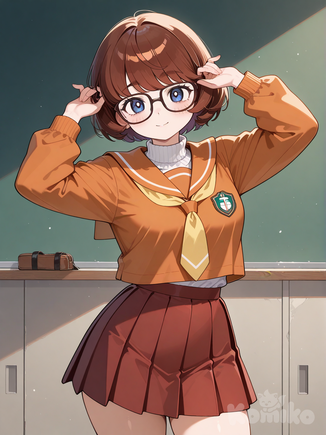 Velma está lista para un día de escuela