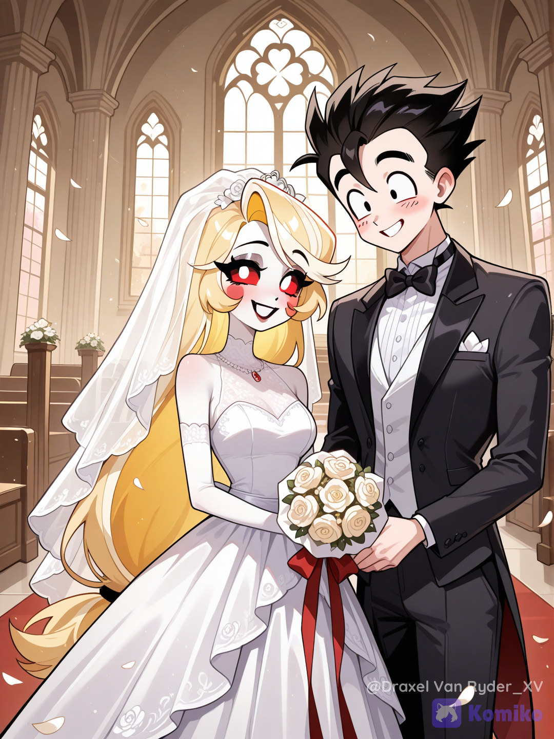 Gohan y Charlie Morningstar se casan en el día de su boda