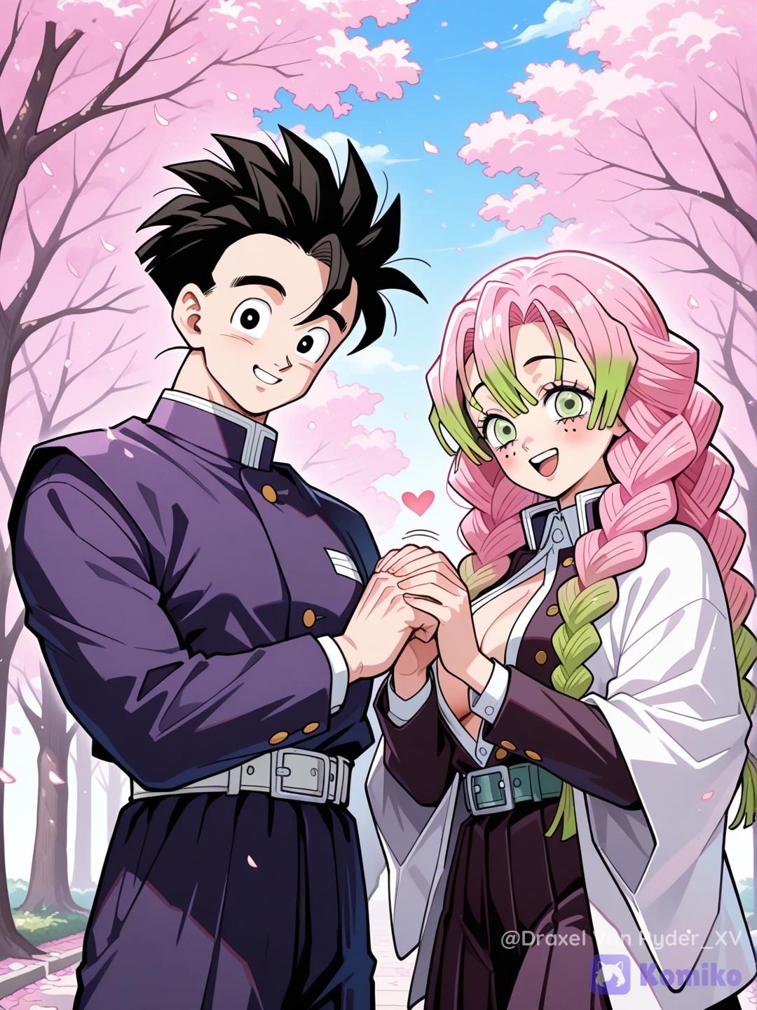 Gohan conoce a Mitsuri Kanroji