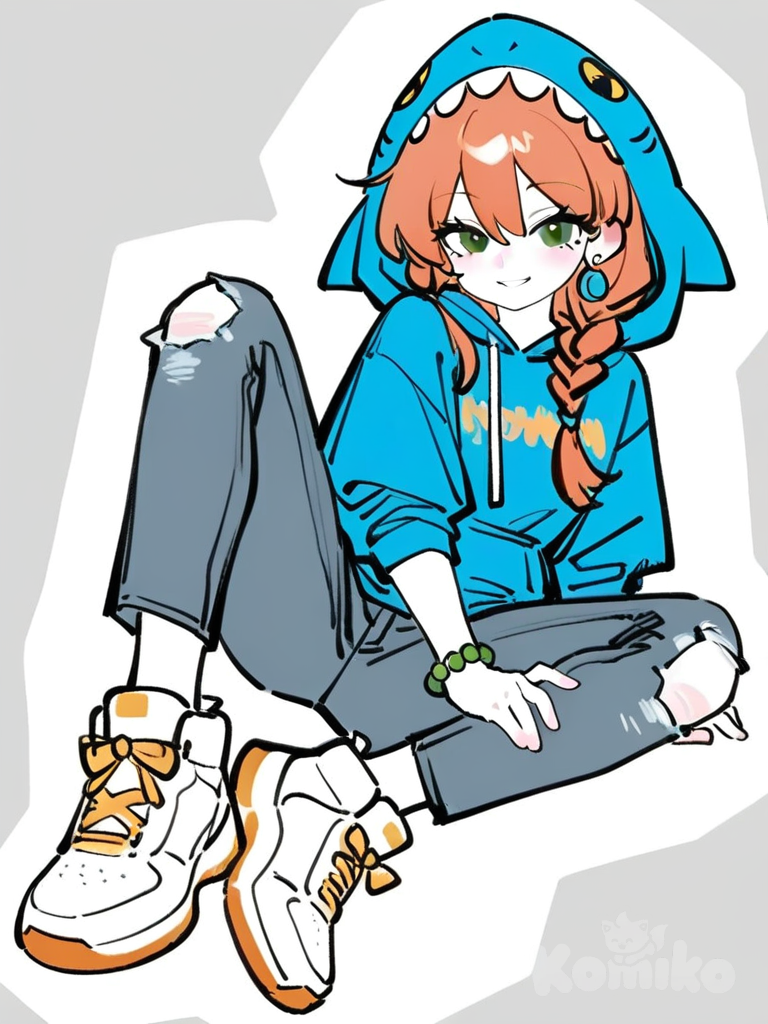 Shark Hoodie Cutie 🦈💕