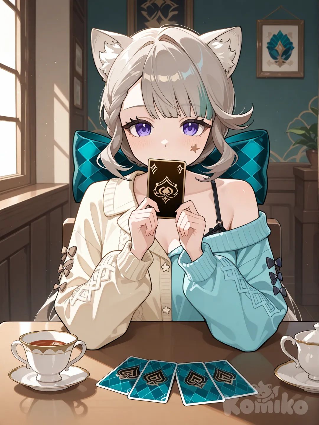 Playing card with Lynette
