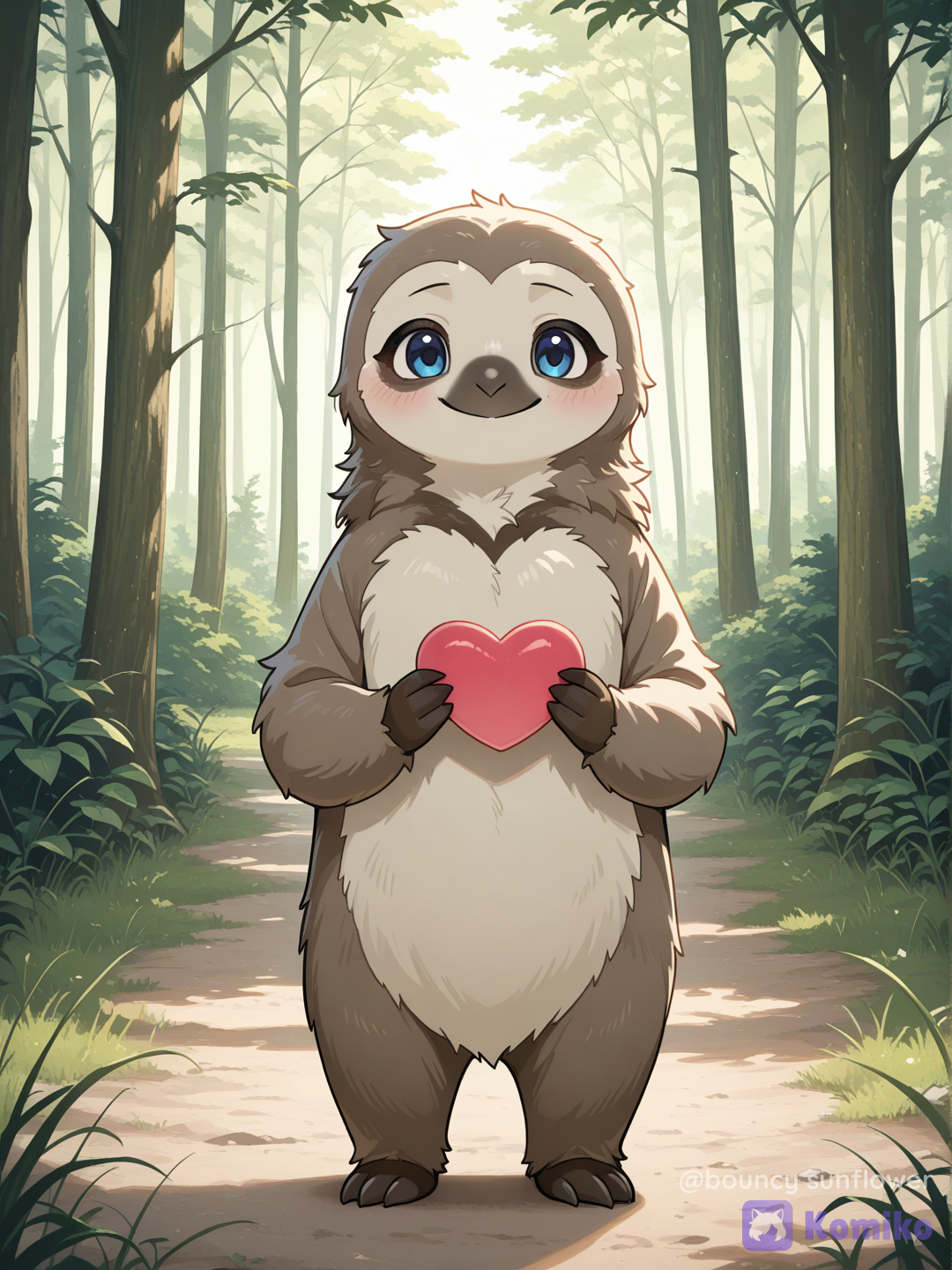 a cute little sloth