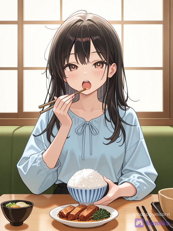 Girl eating
