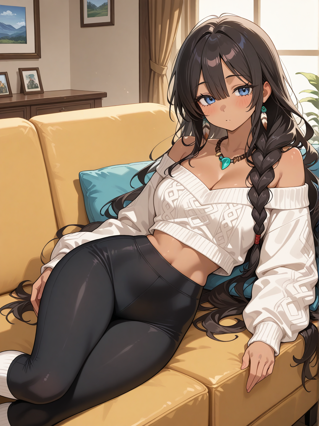 Cheyenne Wolf-Claw chilling at home