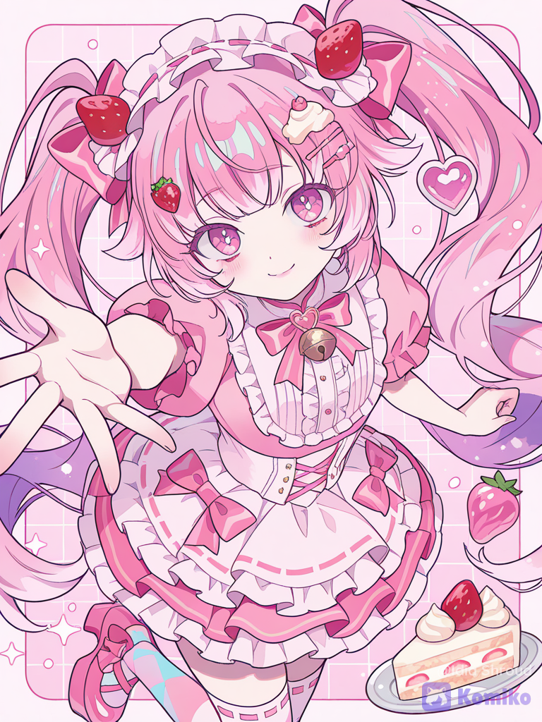 Cute strawberry maid