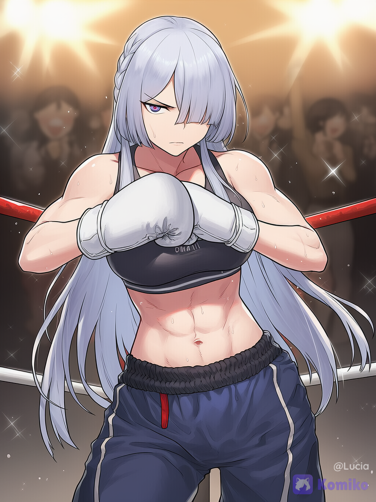 Voymastina female boxing match