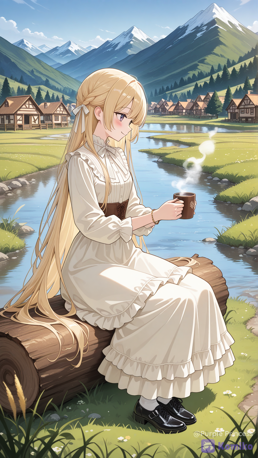 Sitting by the river side 