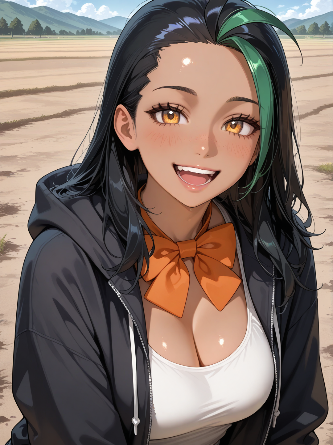Nemona, hair down