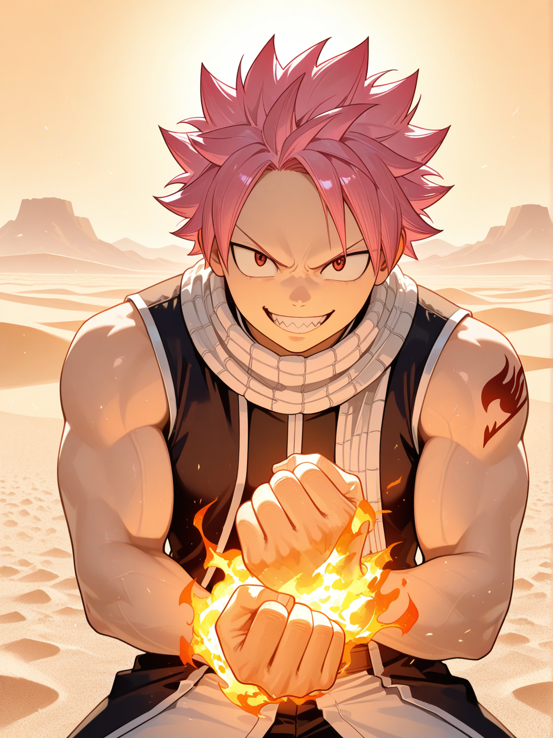 Natsu, all fired up!