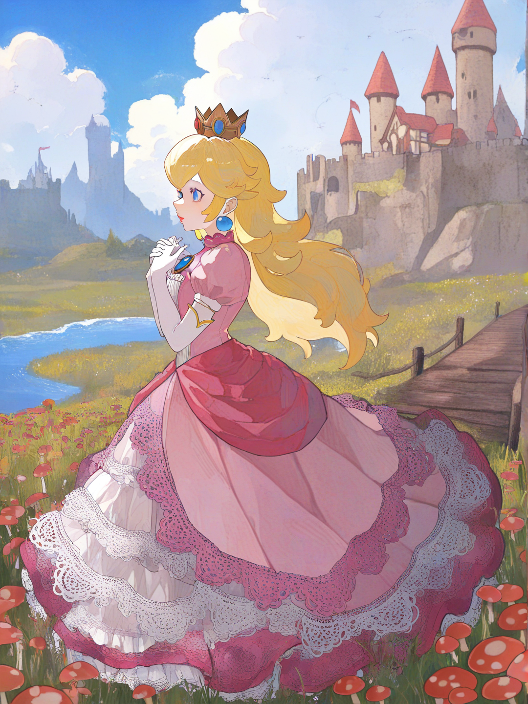 Princess Peach (watercolor edition)