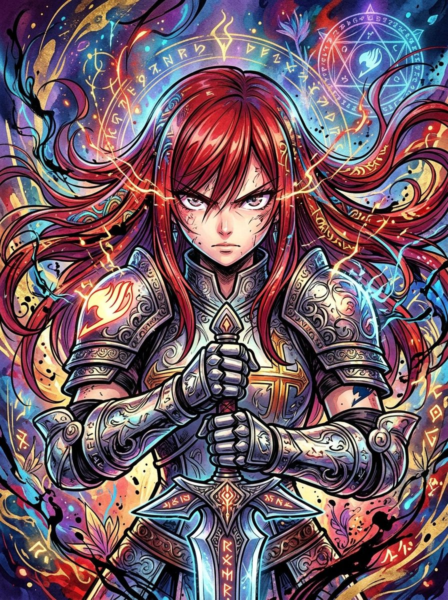Erza Scarlet (Intense Abstract)