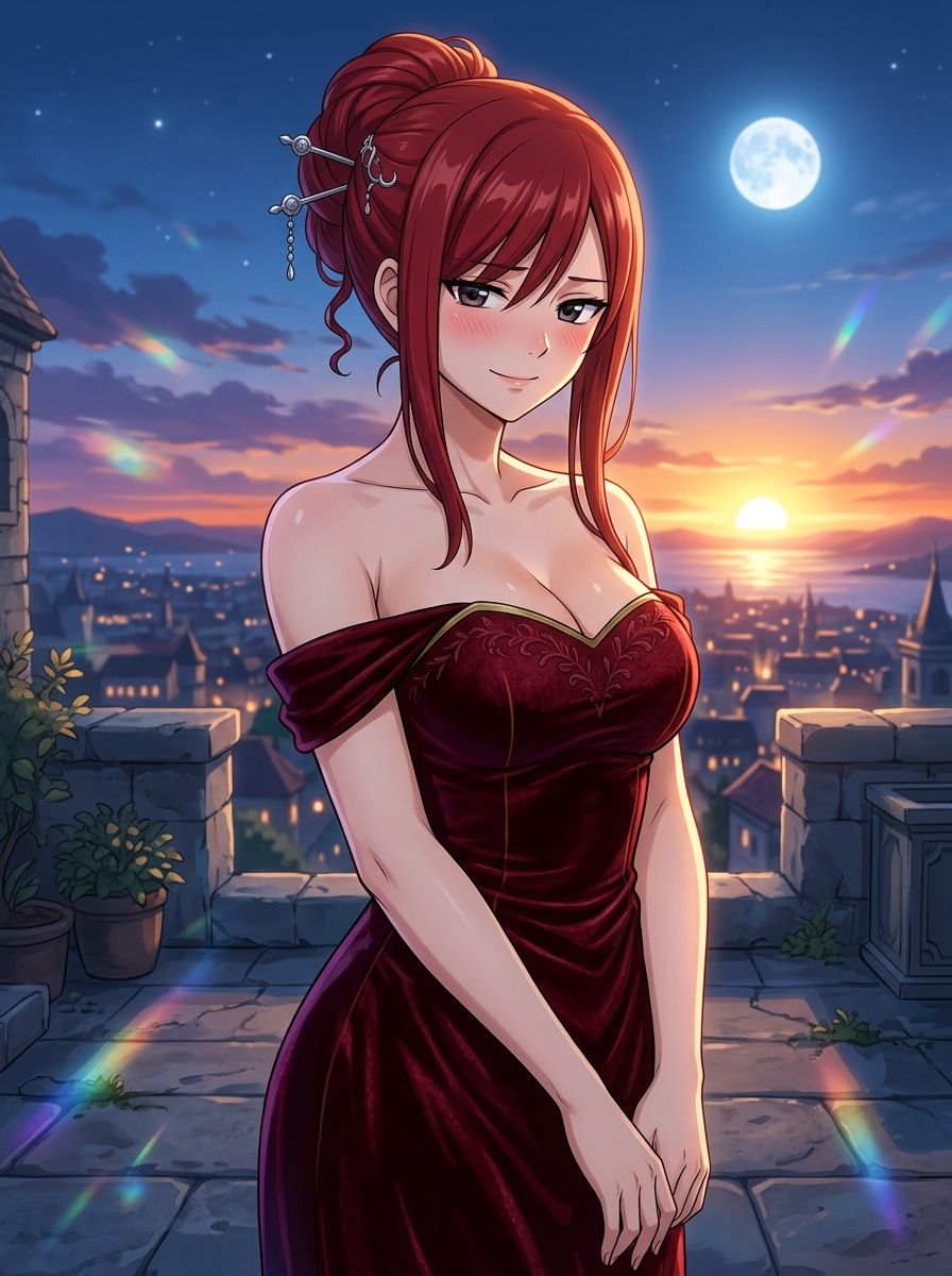 The beautiful lady Erza