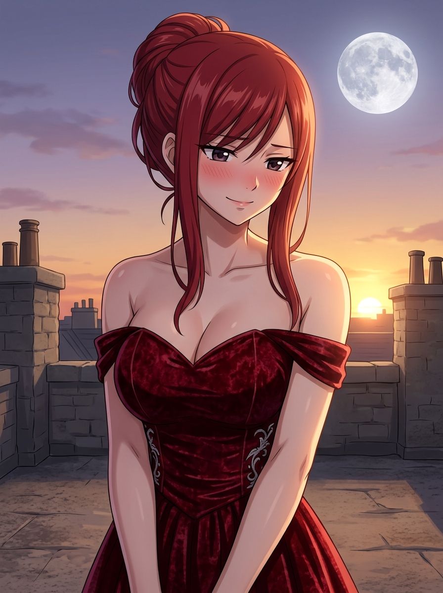 The beautiful lady Erza