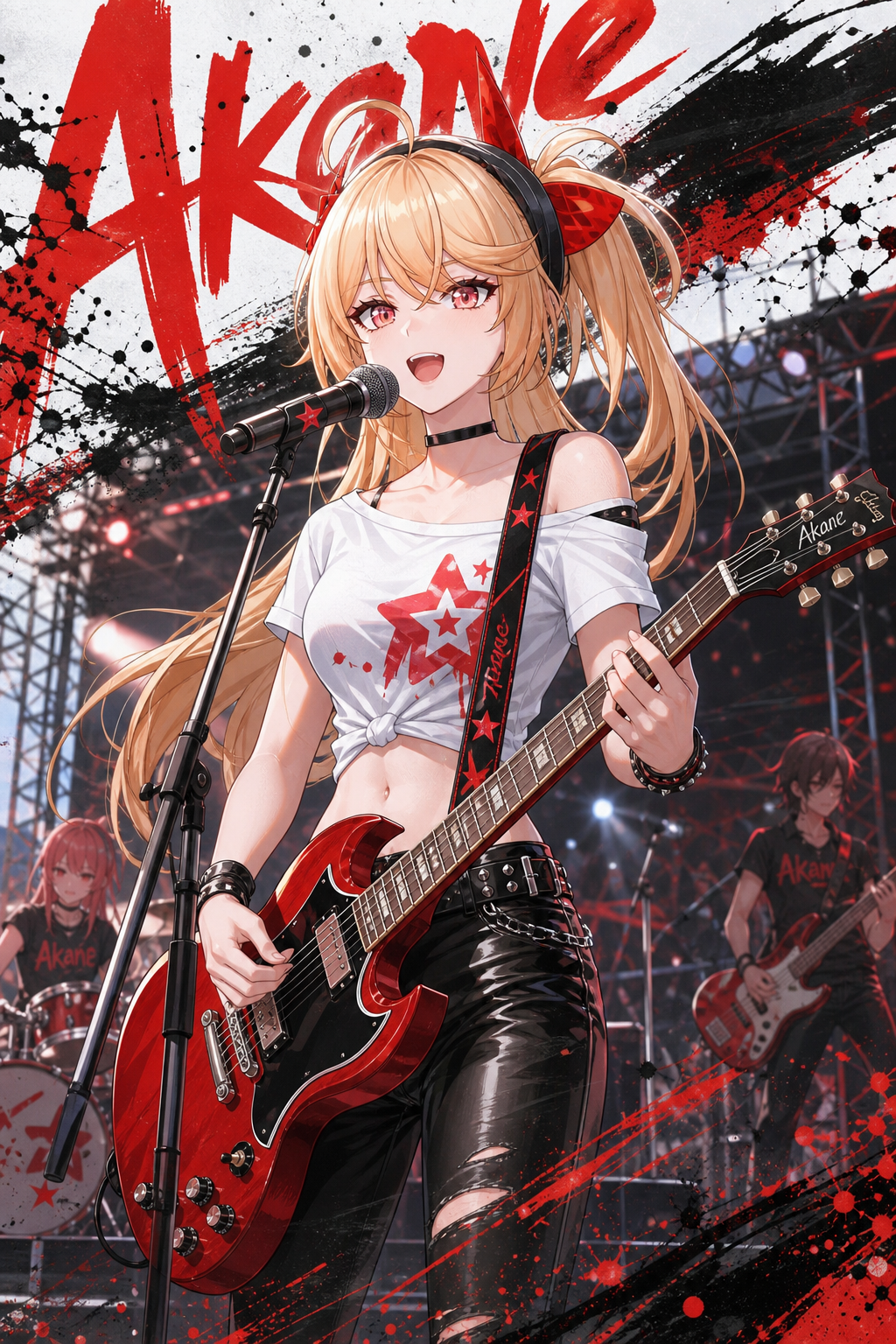 Rockstar Akane (Abtsract Ink Style)