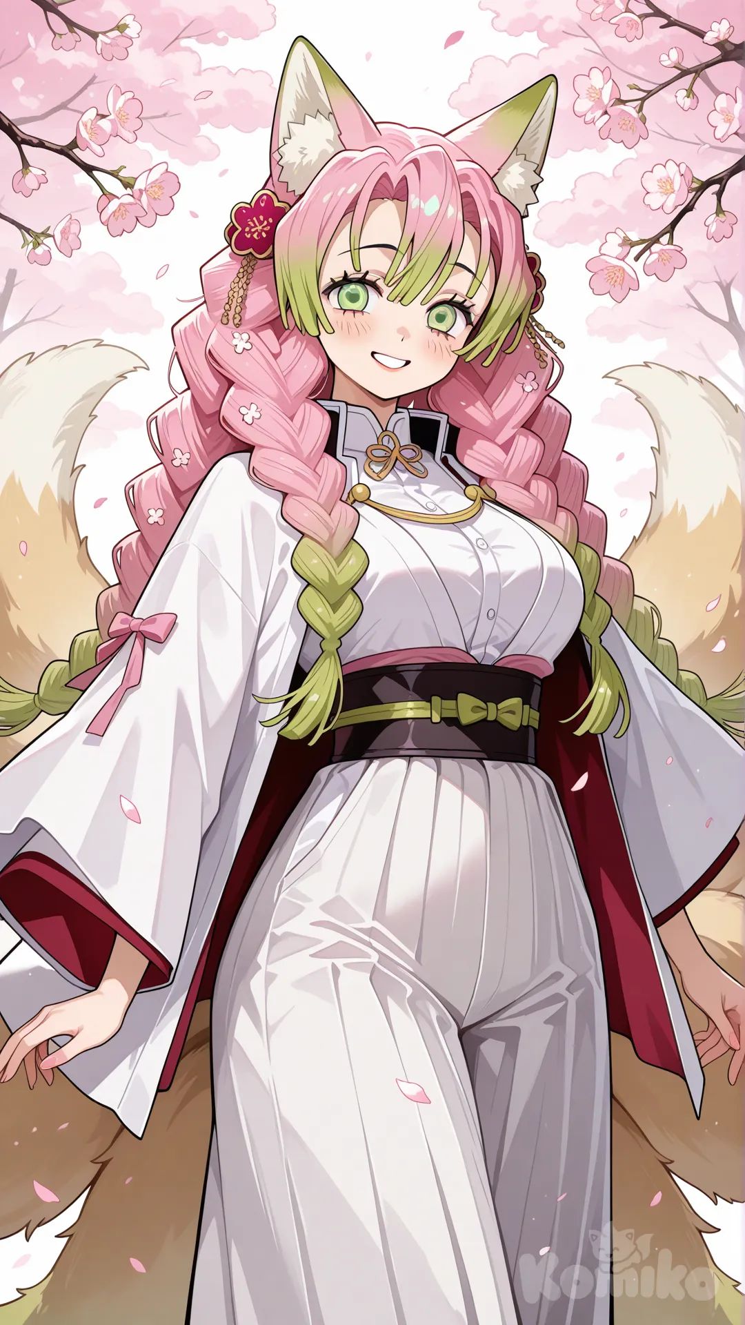 @Kanroji_Mitsuri, as a kitsune