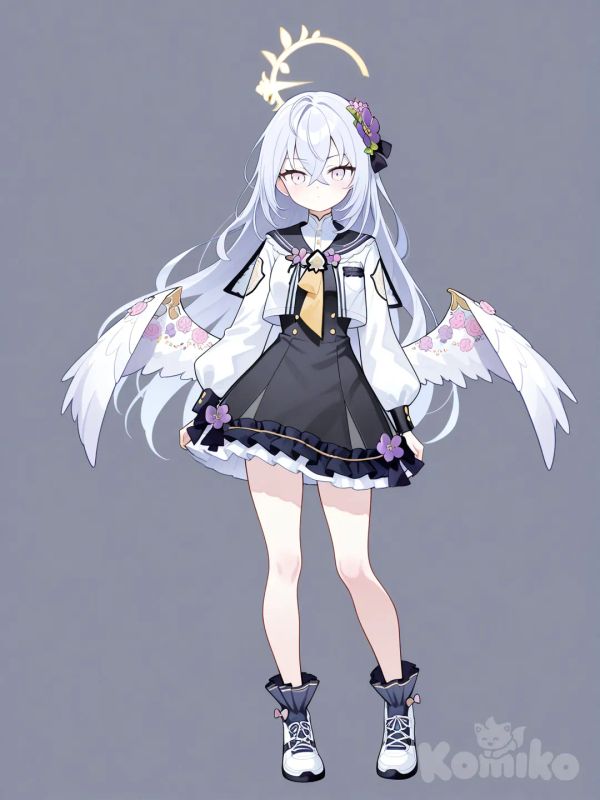 azusa (blue archive), school clothe,standing