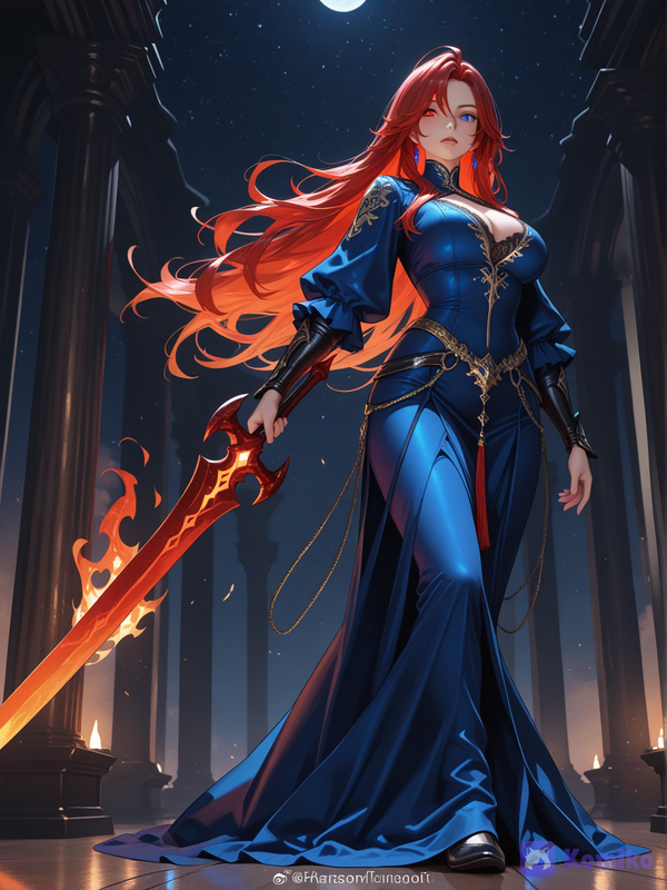 la dame du feu