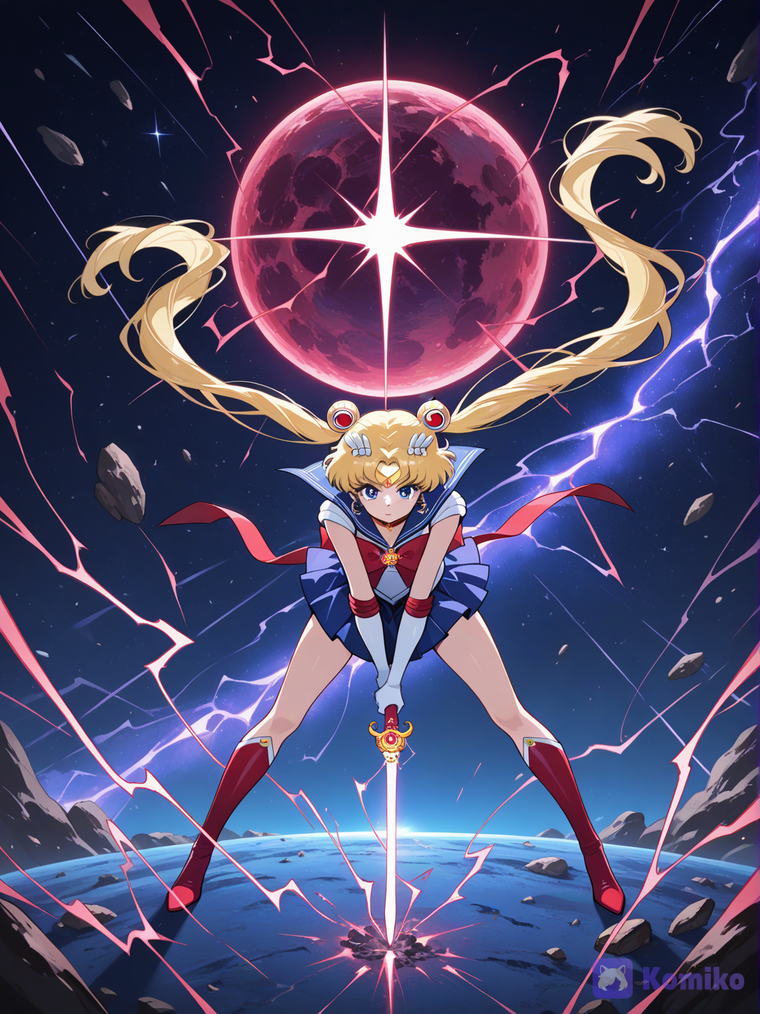 Sailor moon guerrière