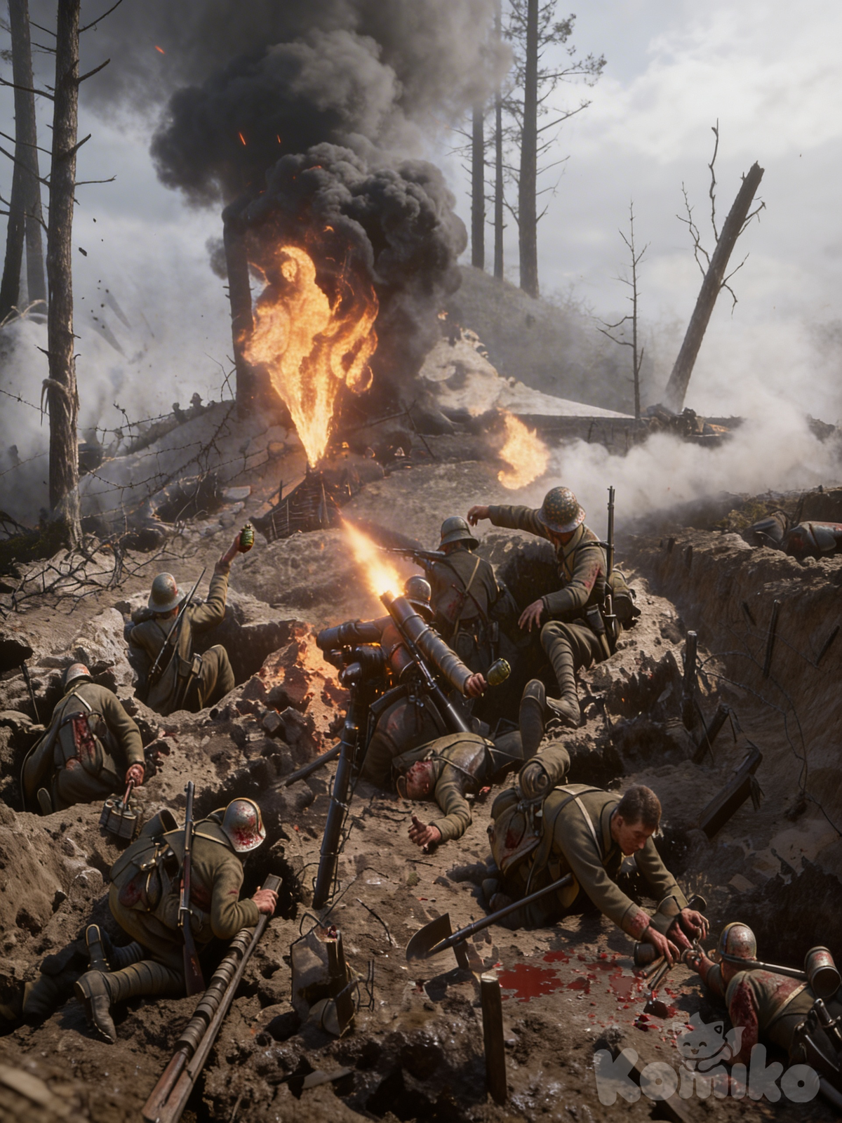Trench assault