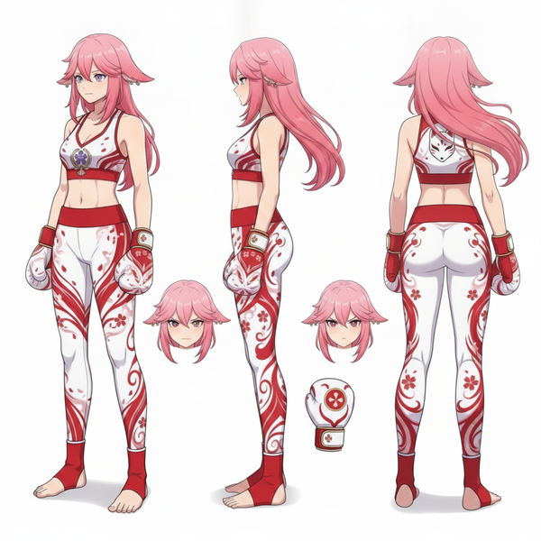 Yae Miko intresting boxing design (3 Referens)