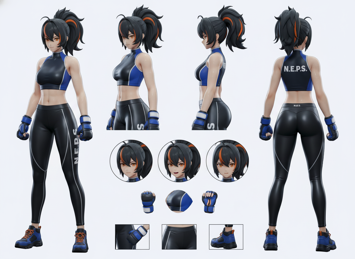Zhu Yuan Zenless Zone Zero MMA style 3D