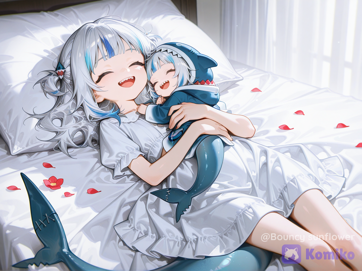 Gura and her child.