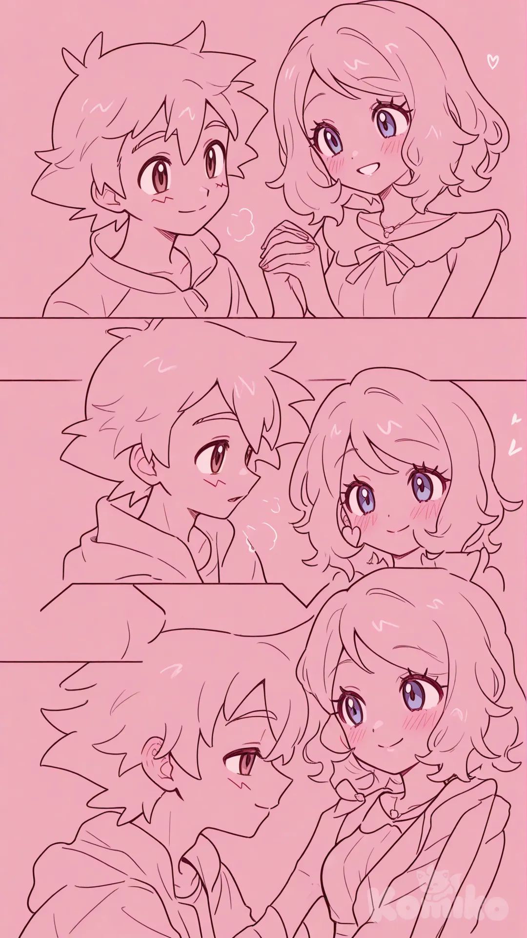 @Serena_(Pokemon) @Ash_Ketchum #ship #date #Kawaii #Waifu