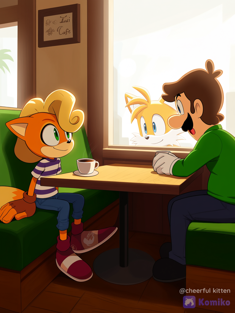Luigi, Tails y Coco Bandicoot