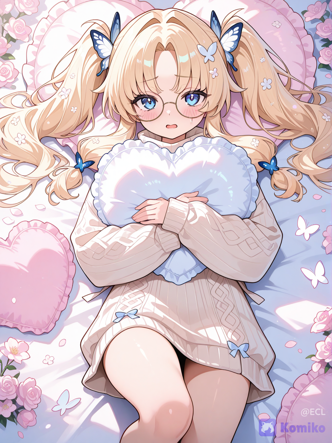 hugging heart shaped pillow