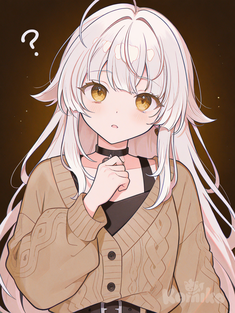 White hair girl