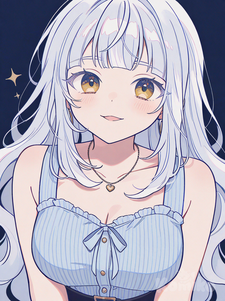 White hair girl