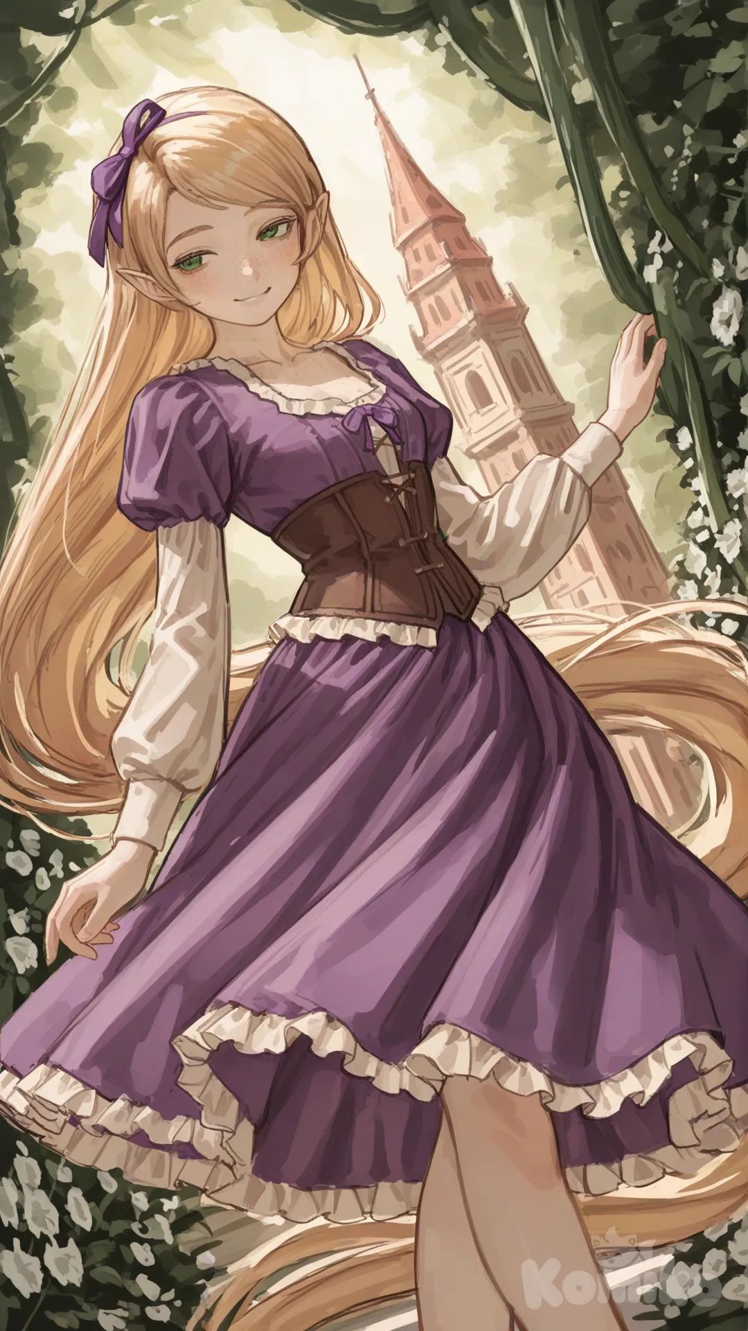 Rapunzel , [soft-painterly-style]