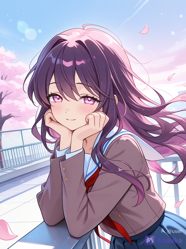 桜風に揺れる笑顔🌸