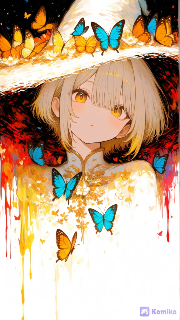 Butterflies Beneath the Painted Moon