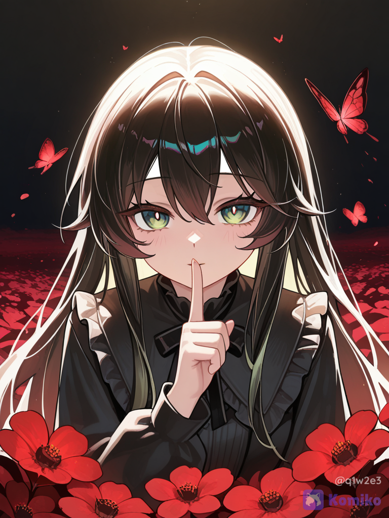 Шшш, секрет в алых цветах 🌹🦋
