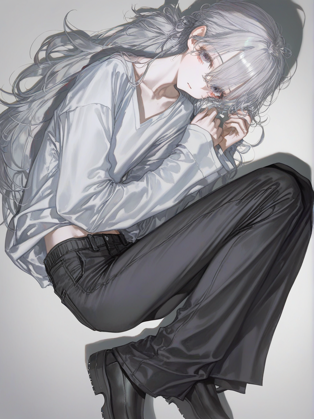серебряная девушка(´･ω･`)