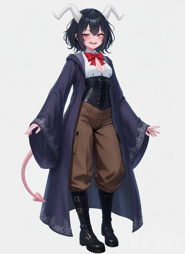 Tiefling mage. 