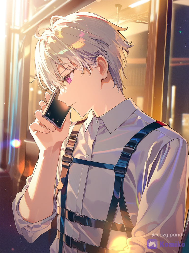 Soft glow phone check ♡