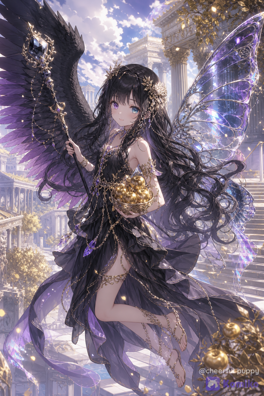 Greek Goddess Hedone Black