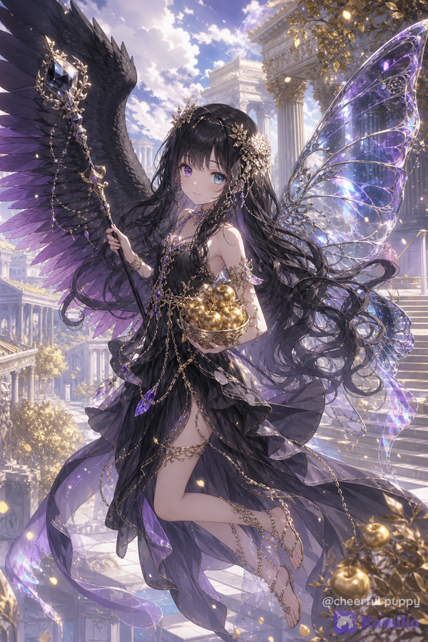 Greek Goddess Hedone Black