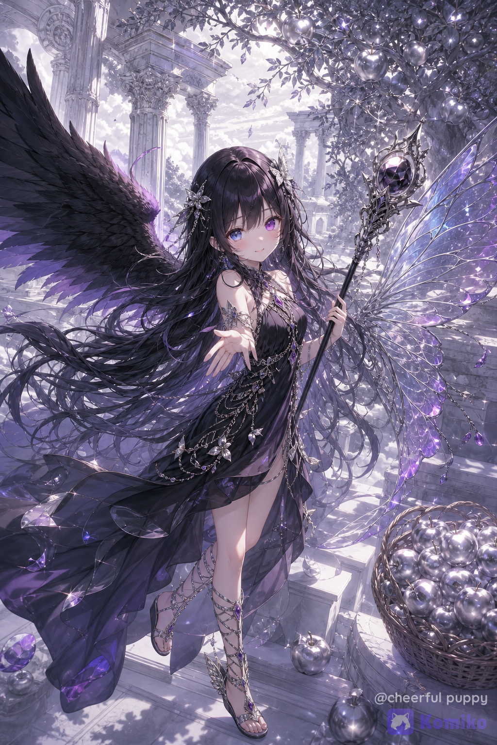 Greek Goddess Hedone Black
