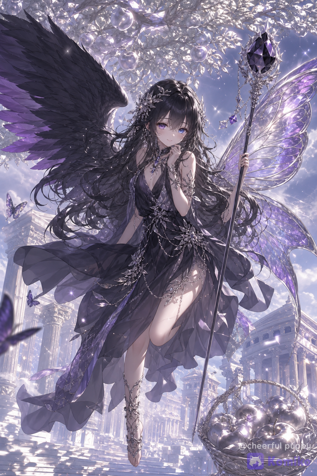 Greek Goddess Hedone Black