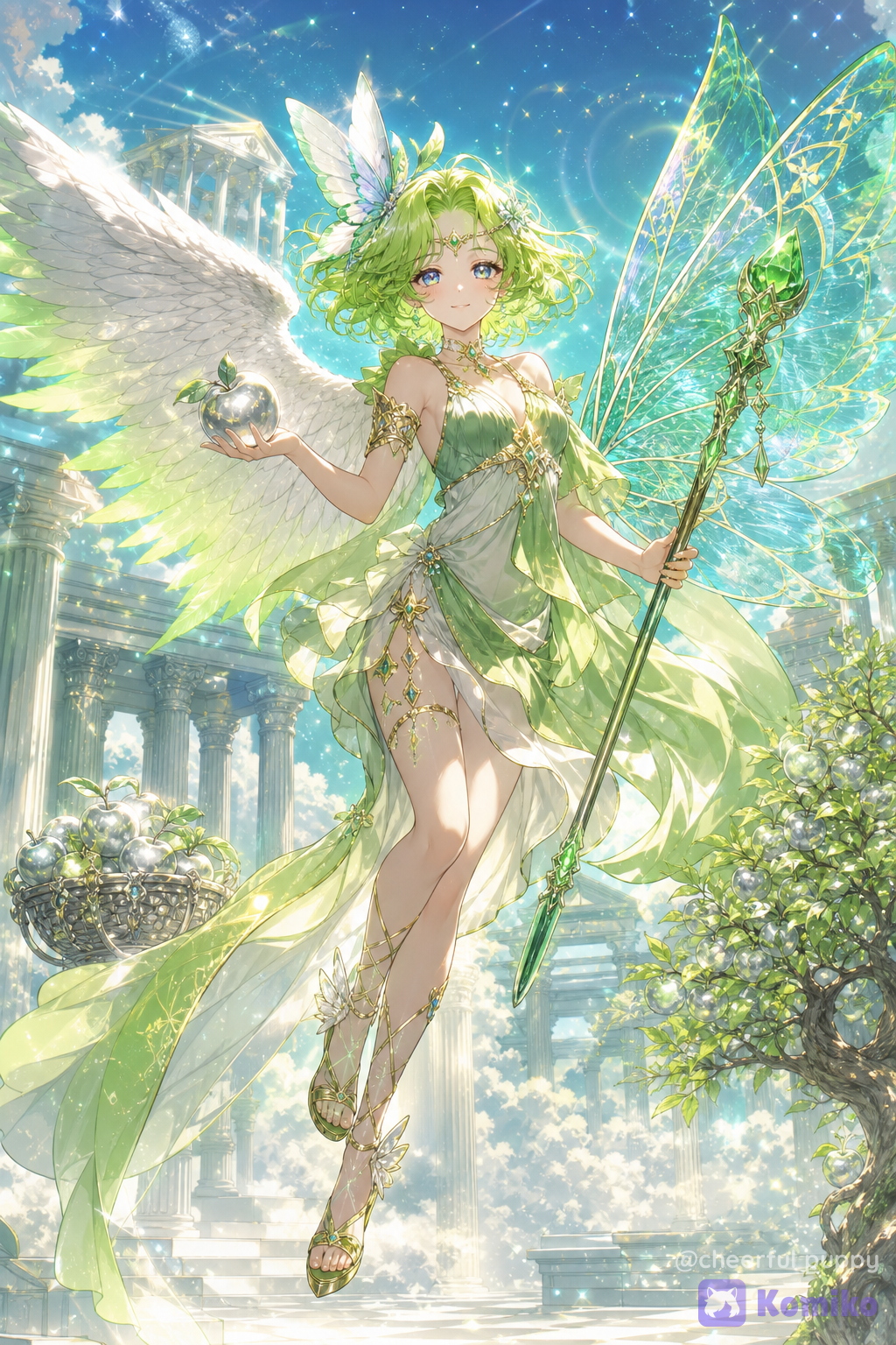 Greek Goddess Hedone Green