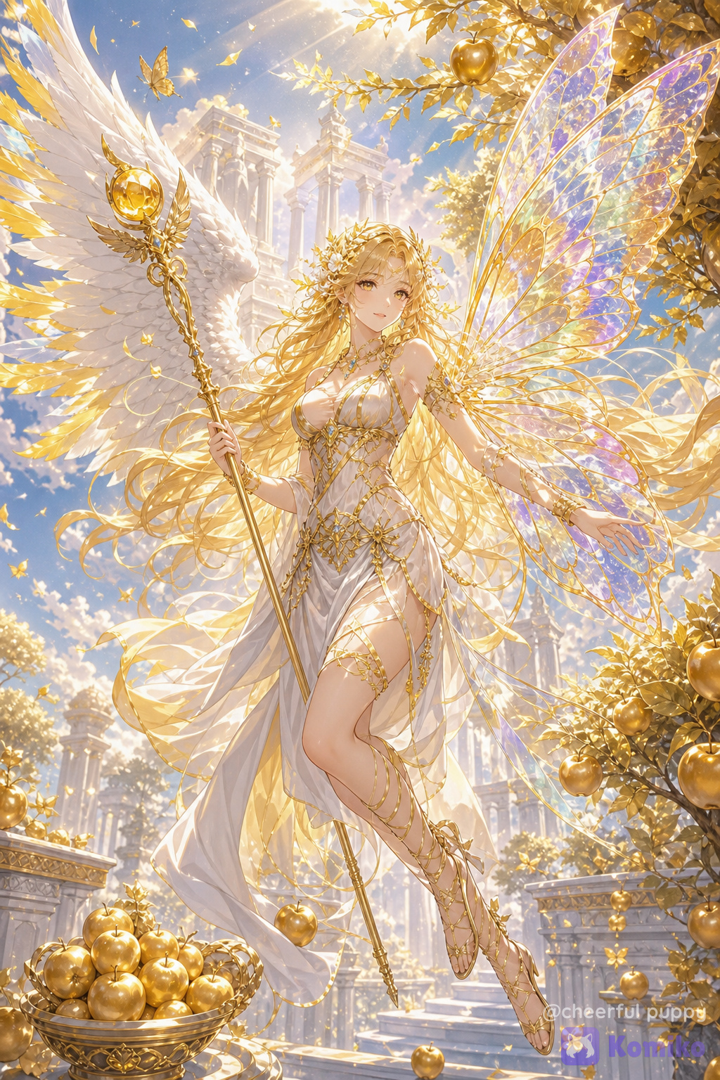 Greek Goddess Hedone Golden