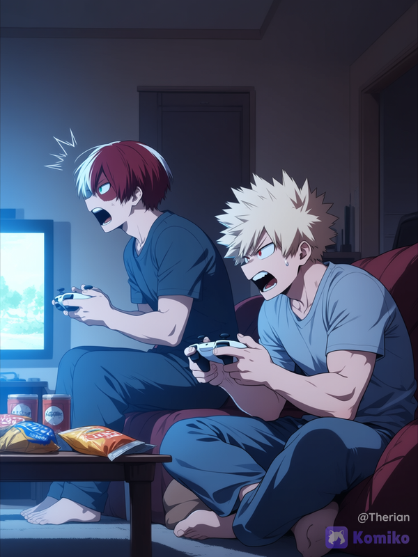 They look so cosy playing vidoe games.