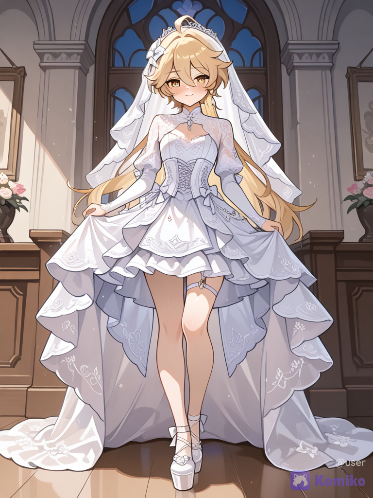 Aether in a wedding dress