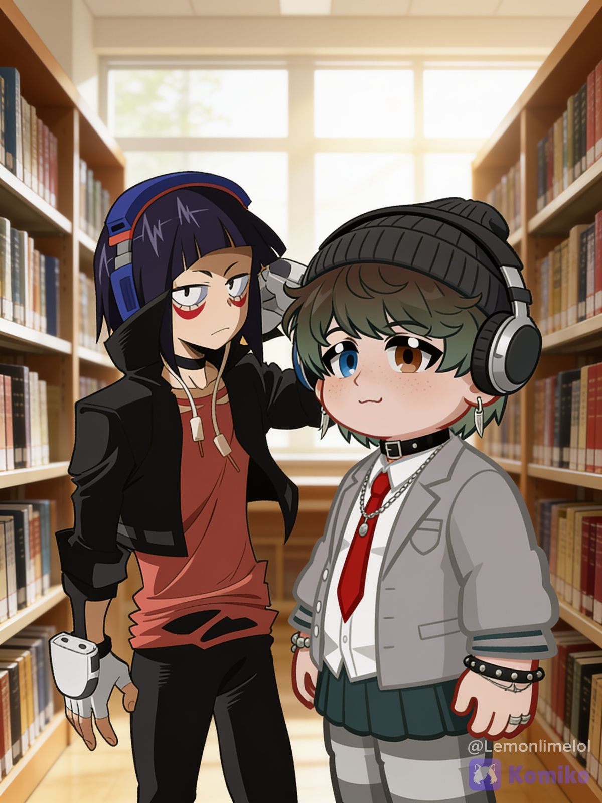 Jirou & Yarrow Library Hangout 📚💕