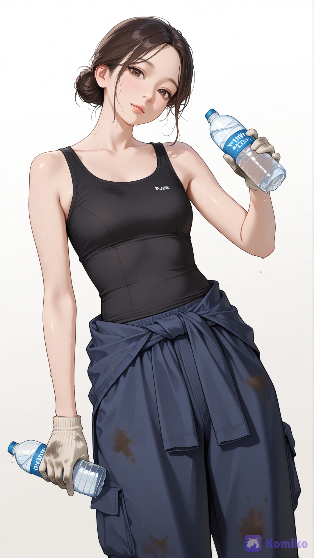 Senior, let's drink some water and take a break.