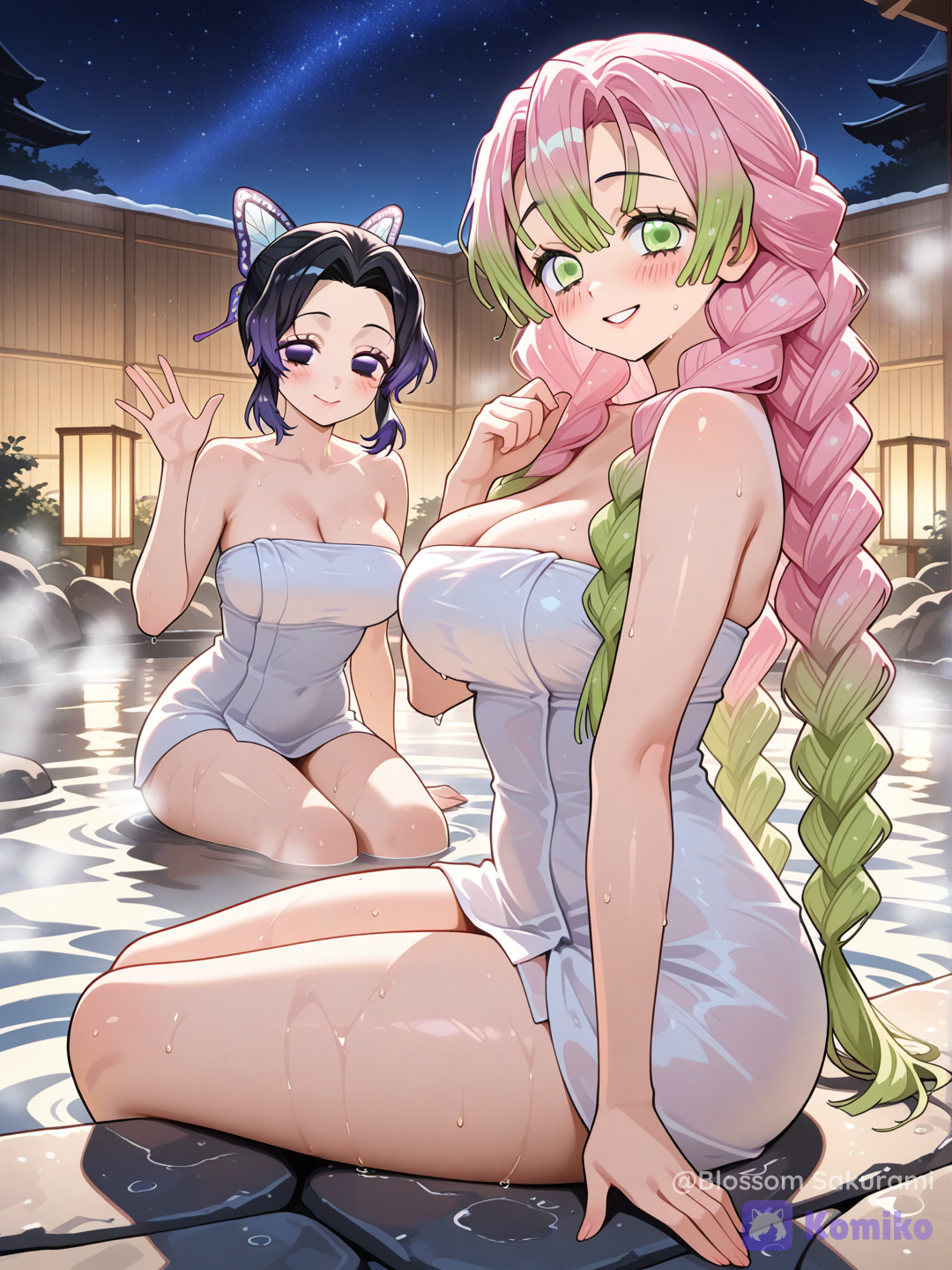 Kochou Shinobu and Kanroji Mitsur